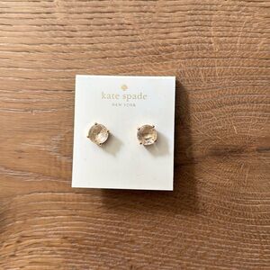 Kate Spade Earrings Champagne Color Pierced Studs Large